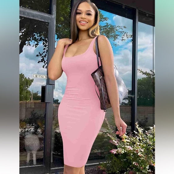 Dress Casual Slip Sexy Slim Sleeveless Bodycon Maxi Dress
8074 - Picture 3 of 5